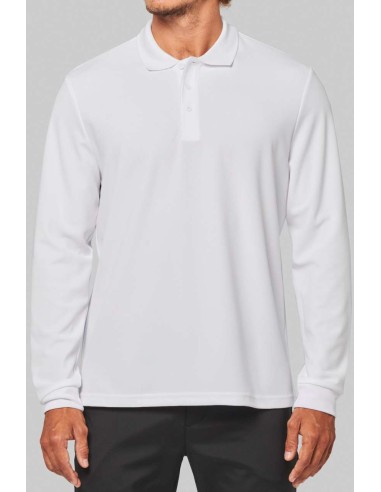 P-PA495-ADULT COOL PLUS® LONG-SLEEVED POLO SHIRT